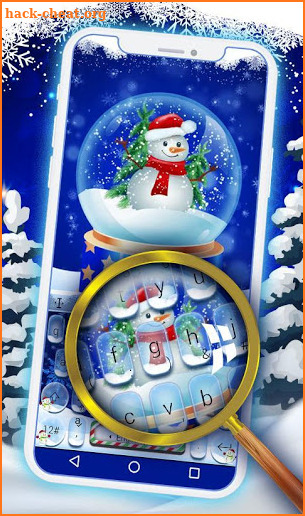 Live Christmas Snow Keyboard Theme screenshot