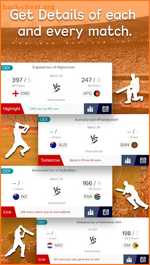 Live Cricket Score - क्रिकेट लाइव screenshot