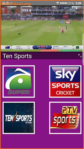 Live Cricket TV HD,  live cricket channel HD screenshot
