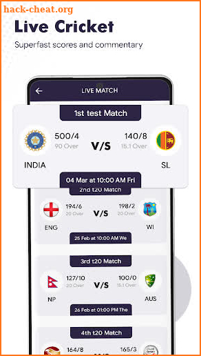Live Cricket TV - Live Score screenshot