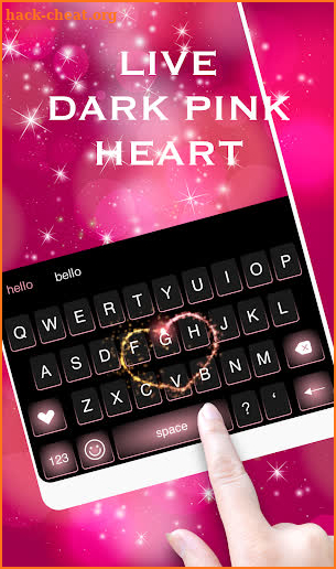 Live Dark Pink Heart screenshot