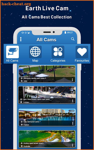 Live Earth cams : Live Webcam, Public Cameras screenshot