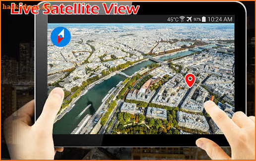 Live Earth Map GPS Satellite & Travel Navigation screenshot