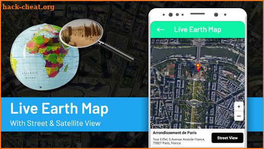 Live Earth Map HD-GPS Satellite & Live Street View screenshot