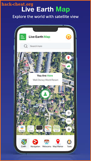 Live Earth Map Navigation App screenshot