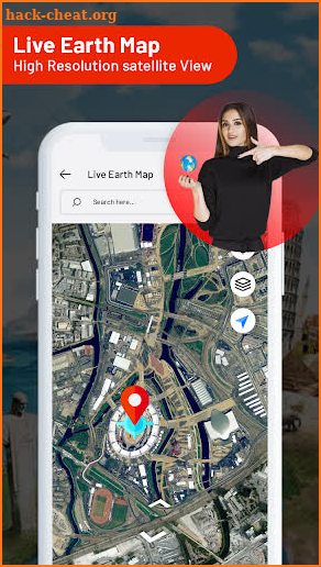 Live Earth Map Satellite View - GPS Navigation App screenshot