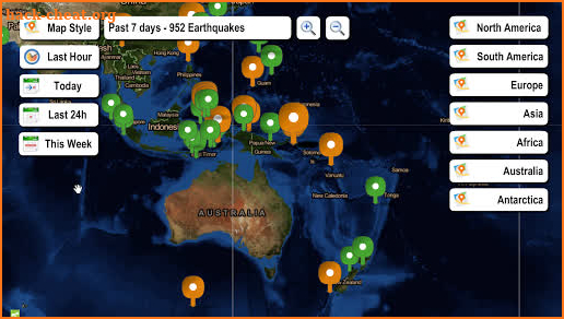 Live Earthquake Map screenshot
