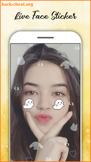 Live face sticker sweet screenshot