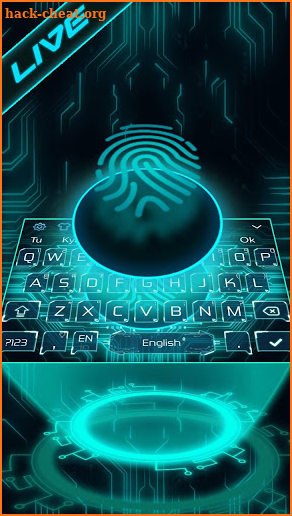 Live Fingerprint Keyboard Theme screenshot