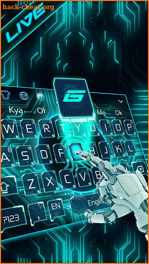 Live Fingerprint Keyboard Theme screenshot
