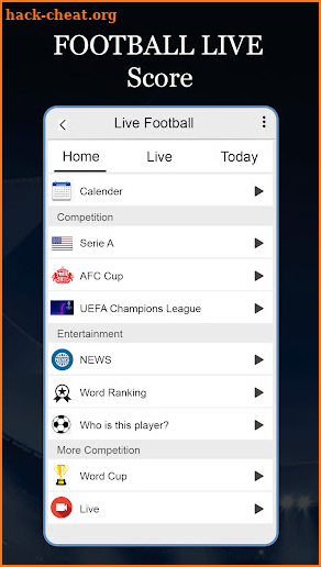 Live Football App : Live Score screenshot