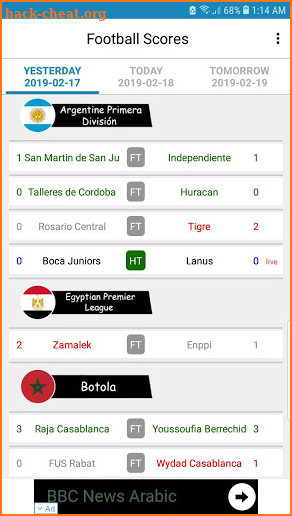 Live Football Scores screenshot