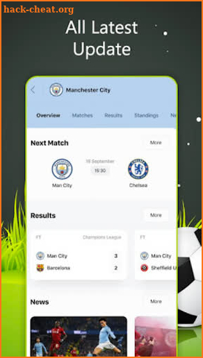 Live Football Scores and Teams screenshot