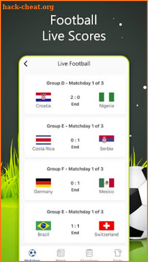 Live Football Scores and Teams screenshot