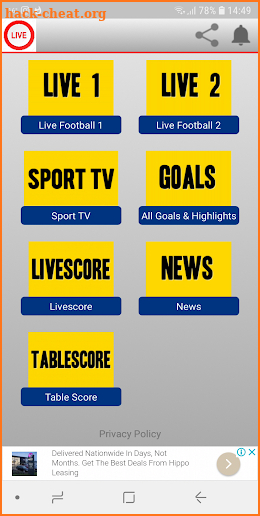 Live Football Stream TV screenshot
