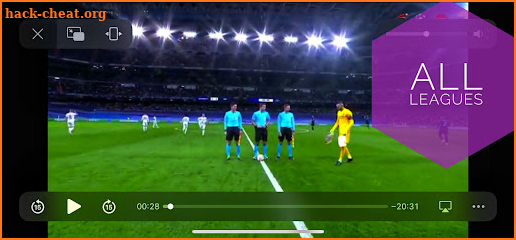 Live football TV screenshot