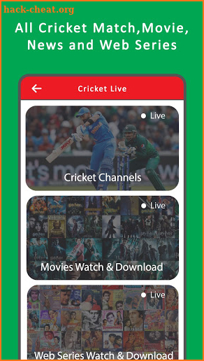 Live Free Cricket TV - ThopTV Guide screenshot