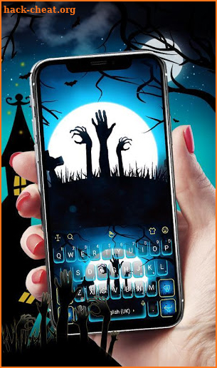 Live Halloween Graveyard Keyboard Theme screenshot