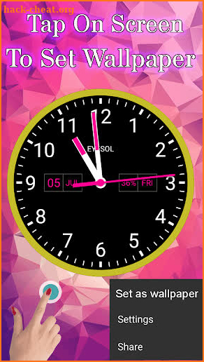 Live HD Analog Widget Color Clock kit 2019 screenshot