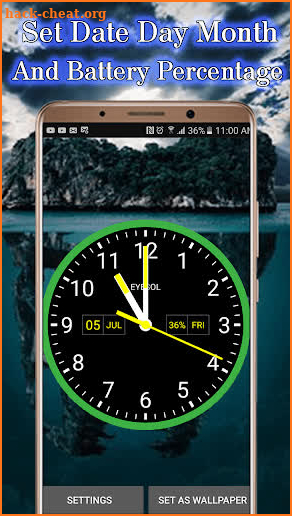 Live HD Analog Widget Color Clock kit 2019 screenshot