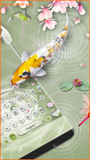 Live Koi Fish Keyboard Theme screenshot