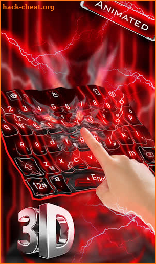 Live Lightning Metal Wolf Keyboard screenshot