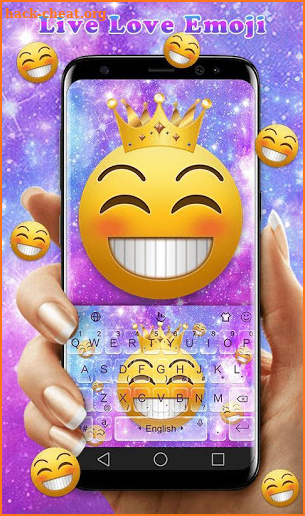 Live Love Emoji Keyboard Theme screenshot