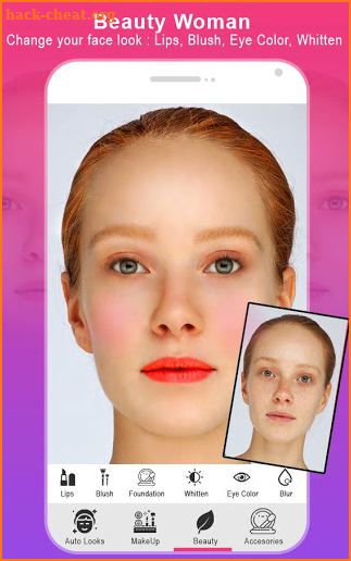 Live Makeup Face Beauty Camera screenshot