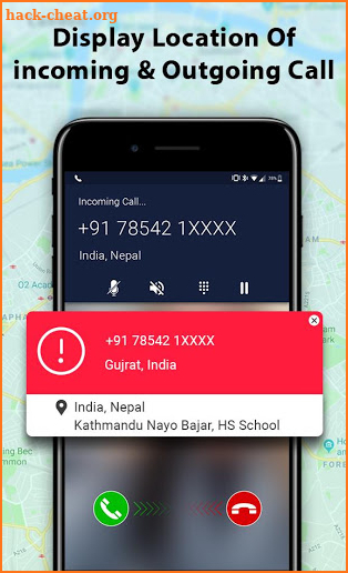 Live Mobile address tracker screenshot