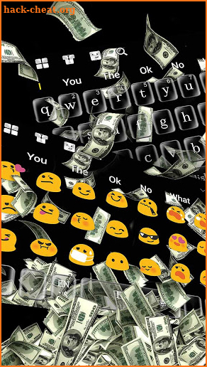 Live MoneyRain Keyboard screenshot