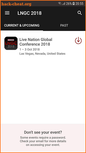 Live Nation Global Conference screenshot