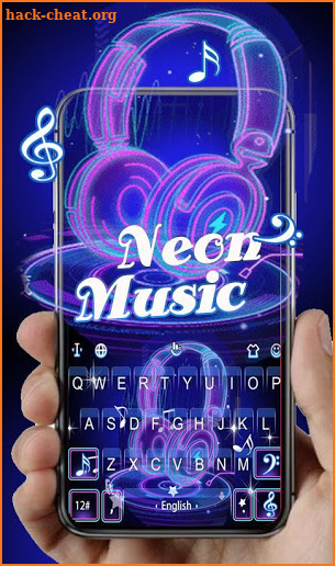 Live Neon Music Keyboard Theme screenshot