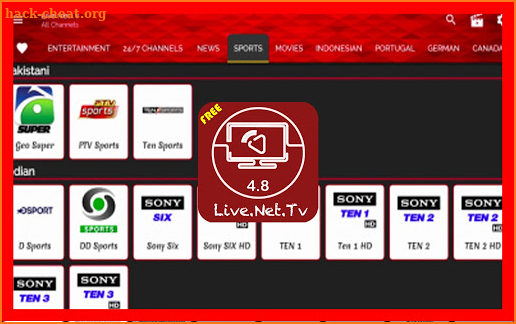 Live Net TV 2021 : Guide All Live Channels Free screenshot
