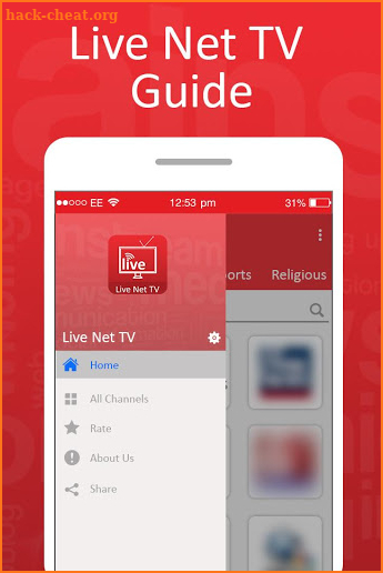 Live Net TV & All Live Channels Guide screenshot