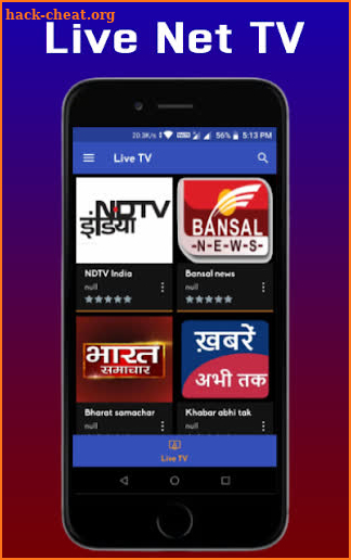 Live Net TV - Live TV HD Channels Free- Live TV HD screenshot