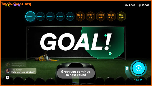 Live Penalty: Score goals against real goalkeepers screenshot