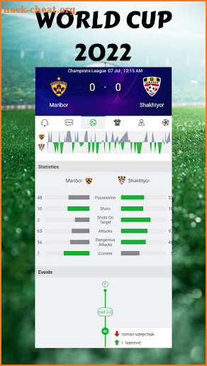 Live Qatar World Cup 2022 screenshot