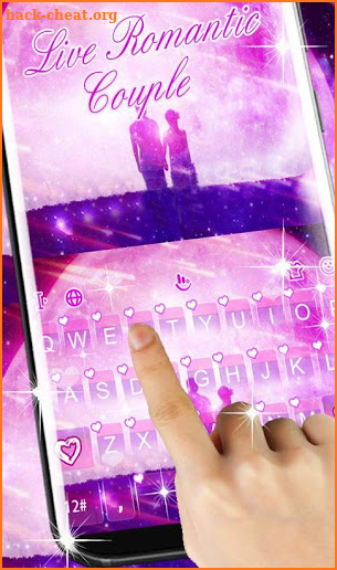 Live Romantic Couple Keyboard Theme screenshot