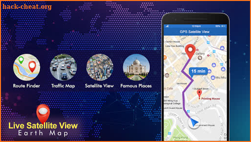 Live Satellite View Earth Map – GPS Navigation screenshot