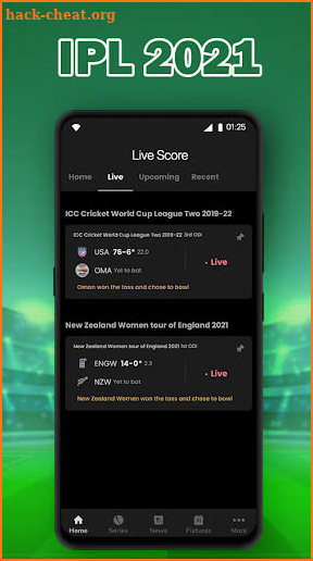 Live Score for IPL 2021 - Live Cricket Score screenshot