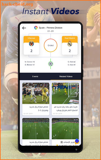 Live Scores, Goals Highlights Fixtures | mobiSCORE screenshot