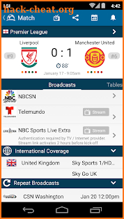 Live Soccer TV Schedules Guide screenshot