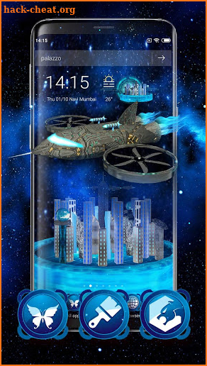 Live Space city 3D Launcher Theme screenshot