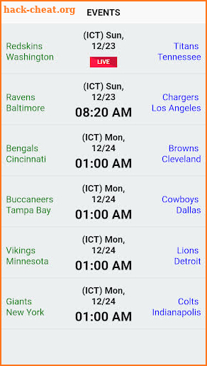 Live Stream - NFL screenshot