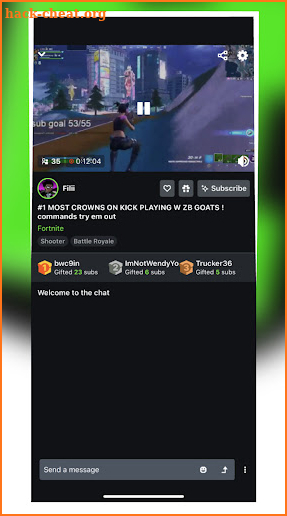 Live Streaming Kick Assistant screenshot