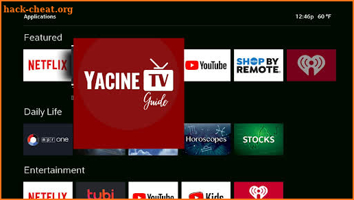 Live Streaming Yacine TV Guide screenshot