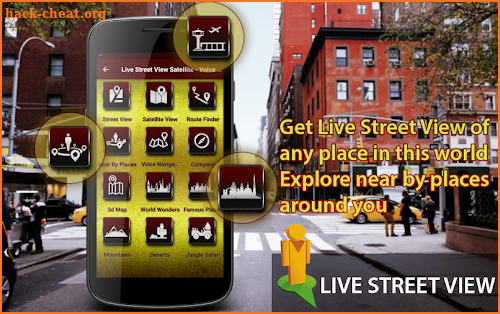 Live Street View Satellite - Voice Navigation Maps screenshot