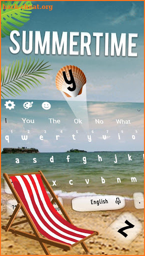 Live Summer Beach Keyboard Theme screenshot