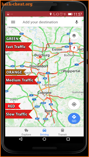 Live Traffic Route Finder screenshot