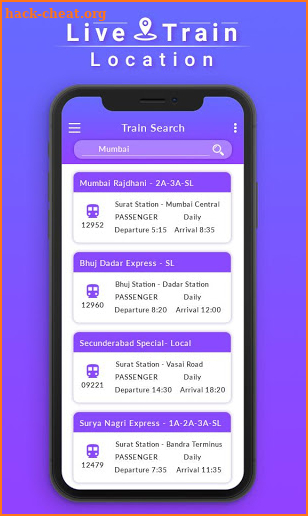 Live Train Location Status – Train Running Status screenshot